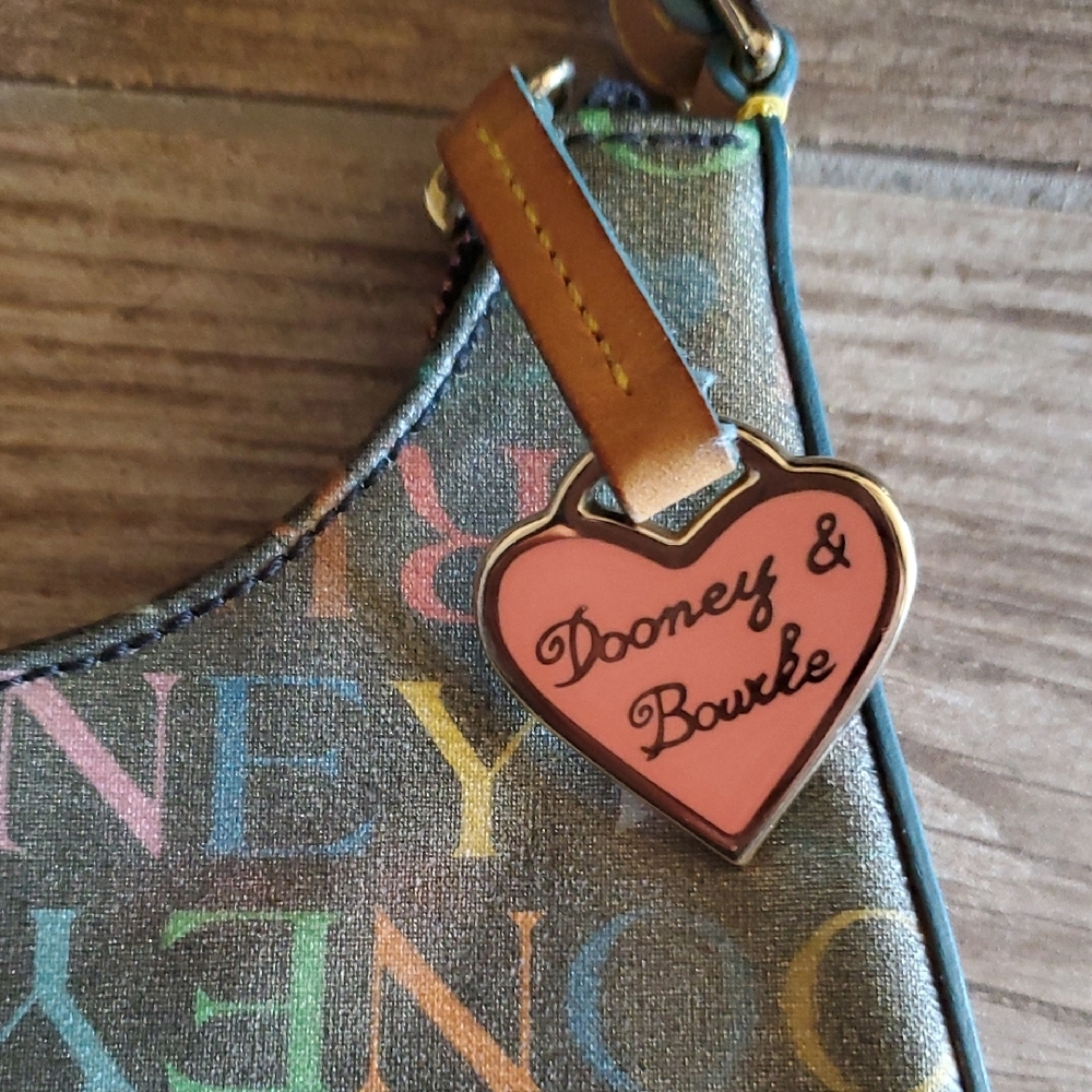 Dooney & Bourke Colorful Logo Shoulder Bag - Picture 2 of 11